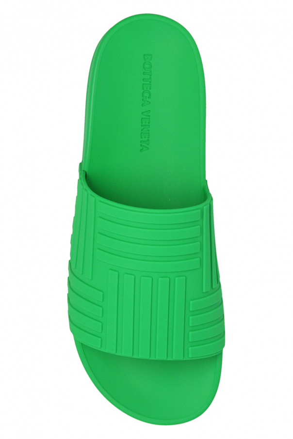 Green 'Slider' rubber slides Bottega Veneta - Vitkac Canada